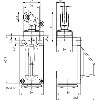 Int. de position sans fil, sWave 868,3MHz Levier à galet