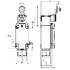 Int.de séc. Levier rotatif à galet 1NF+1NO, 1xM20, +90°C, IP69K