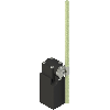 Int.de position Levier rotatif à tige fibre de verre réglable 1NO+1NF