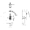 Int.de position Levier rotatif réglable à galet acier 1NO+1NF, 1xM20