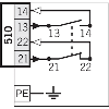 Int.de position Levier rotatif réglable à galet acier 1NO+1NF, 1xM20