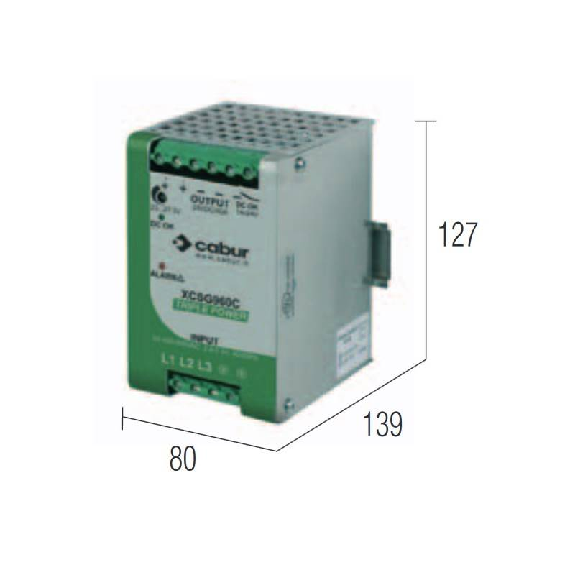 Alim. à découpage 72VDC 13,3A, 3PH 340-550VAC version redondante Alim. à découpage 72VDC 13,3A, 3PH 340-550VAC version redondante-Lire la description