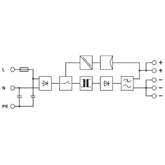 Alim. à découpage 24VDC 5A 120W, 1PH 230VAC, bornes à vis-Lire la description