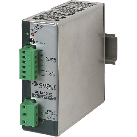 Alim. à découpage 24VDC 5A 120W, 1PH 90-264VAC/100-345VDC, Alarme-Lire la description