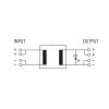 Convertisseur DC/DC, à séparation galvanique E:24VDC/ S:12VDC-0.6 A