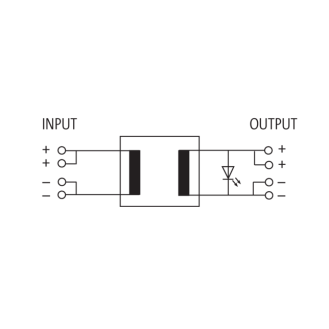 Convertisseur DC/DC, à séparation galvanique E:24VDC/ S:12VDC-0.6 A-Lire la description