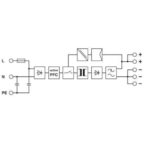Alim. à découpage 24VDC 10A 240W, 1PH 230VAC, bornes à vis Alim. à découpage 24VDC 10A 240W, 1PH 230VAC, bornes à vis-Lire la description