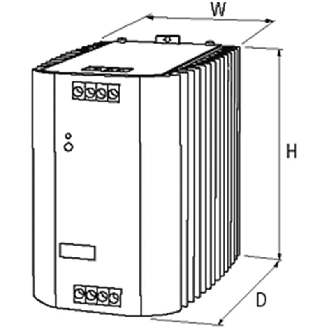 Alim. à découpage 24VDC 10A 240W, 2/3PH 324-572VAC/480-745VDC-Lire la description