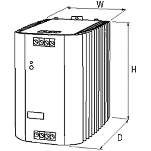 Alim. à découpage 24VDC 10A 240W, 2/3PH 324-572VAC/480-745VDC-Lire la description