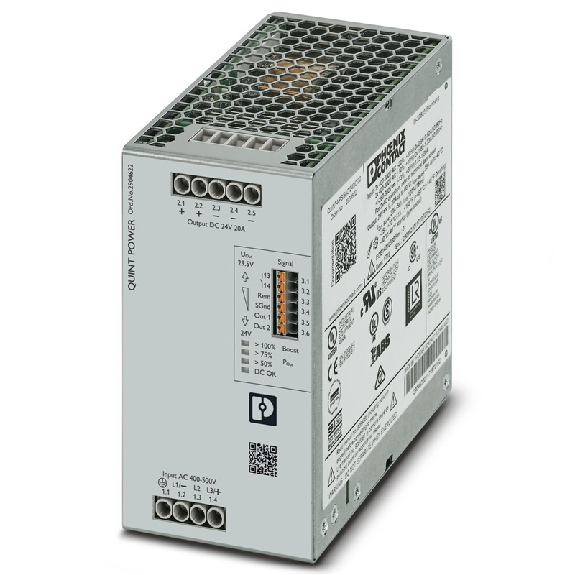 Alim. à découpage 24VDC 20A 480W, 2/3PH 400-500VAC Alim. à découpage 24VDC 20A 480W, 2/3PH 400-500VAC-Lire la description