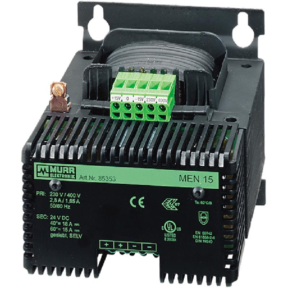 Alim. mono redressée filtrée IN: 230/400 ±15VAC OUT: 24V/10ADC Alim. mono redressée filtrée IN: 230/400 ±15VAC OUT: 24V/10ADC-Lire la description