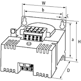 Alim. mono redressée filtrée IN: 230/400 ±15VAC OUT: 24V/1ADC-Lire la description