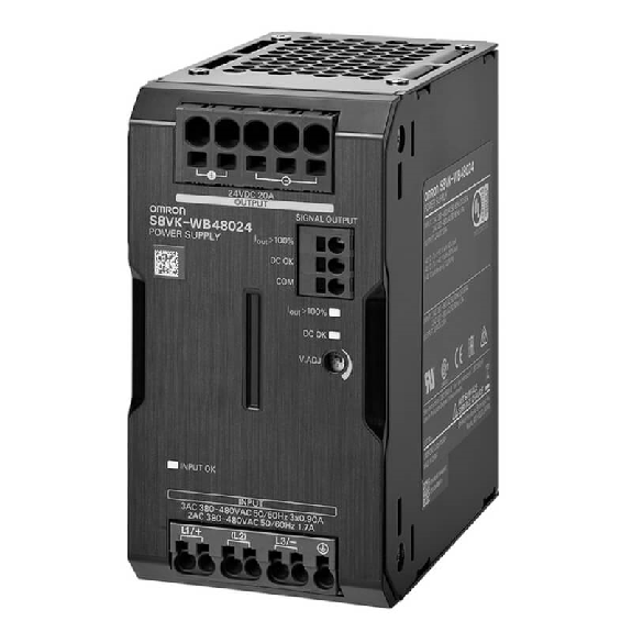 Alim. à découpage 24VDC 20A 480W, 2/3PH 400VAC, bornes push-in Alim. à découpage 24VDC 20A 480W, 2/3PH 400VAC, bornes push-in-Lire la description