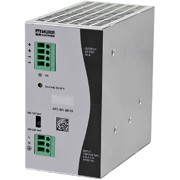 Alim. à découpage 24VDC 10A 240W, 1PH 90-132VAC/173-264VAC-Leggi tutto