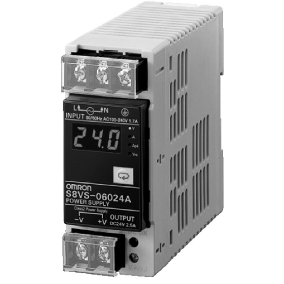 Alim. à découpage 24VDC 2,5A 60W, 1PH 100-240VAC Alim. à découpage 24VDC 2,5A 60W, 1PH 100-240VAC-Lire la description