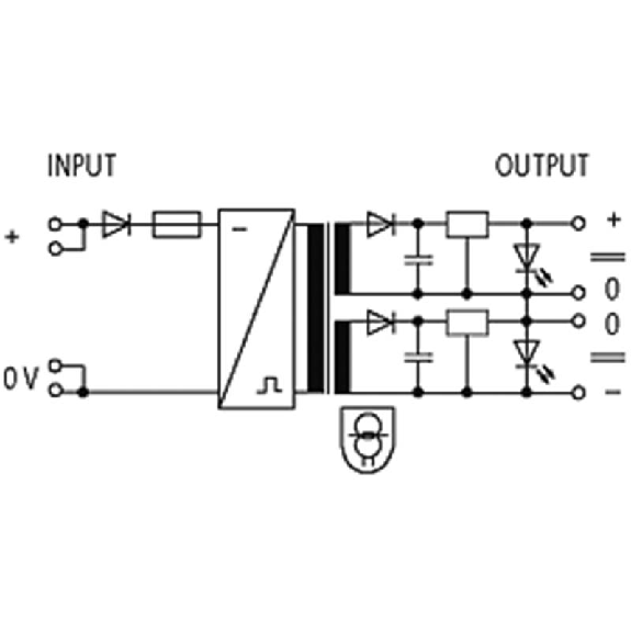Convertisseur DC/DC entrée 24VDC / sortie ±10VDC ( ±5%) 5W Convertisseur DC/DC entrée 24VDC / sortie ±10VDC ( ±5%) 5W-Lire la description
