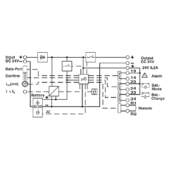 Alimentation secourue 24VDC 5A / 24VDC, batterie 1.3AH Alimentation secourue 24VDC 5A / 24VDC, batterie 1.3AH-Lire la description