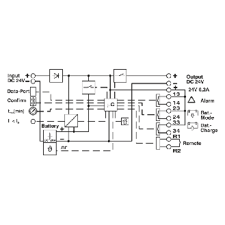 Alimentation secourue 24VDC 5A / 24VDC, batterie 1.3AH-Lire la description