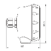 Capteur de pression -1 .. 20 bar, 4-20mA, G1/2 A DIN 3852-E
