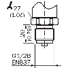 Capteur de pression 0-10 bar, 4-20mA, raccord G1/2 B