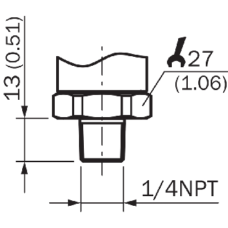 Capteur de pression -1 .. 3 bar, IO-Link/PNP/NPN, ¼ NPT-Lire la description