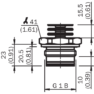 Capteur de pression 0 .. 0,25 bar, 4-20mA, G 1 B noyable-Lire la description