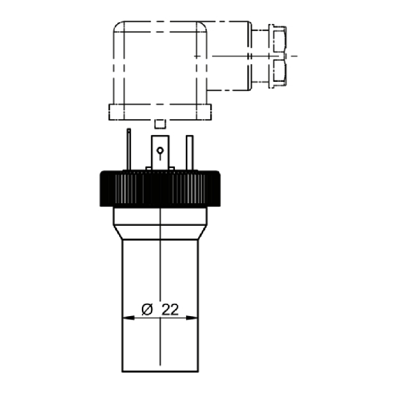 Capteur de pression Inox 0 .. 0.4 bar, 4-20mA, G 1/2 B EN 837-1-Lire la description