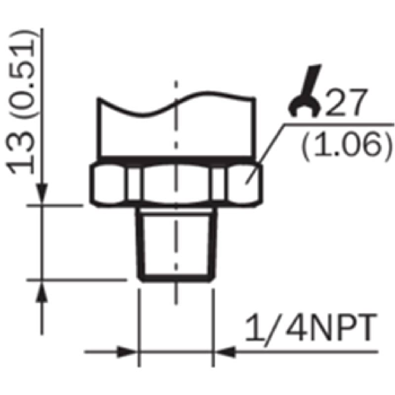 Capteur de pression 0 .. 16 bar, 4-20mA, 1/4 NPT, M12 4P Capteur de pression 0 .. 16 bar, 4-20mA, 1/4 NPT, M12 4P-Lire la description
