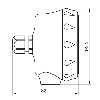 Capteur de pression -1 .. 20 bar, 4-20mA, G1/2 A DIN 3852-E