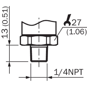 Capteur de pression 0 .. 8000 psi, 4-20mA, 1/4 NPT-Lire la description