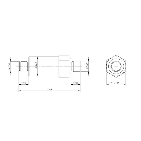 Capteur de pression 0 .. 10 bar, IO-Link, 1 x PNP, G 1/4 DIN 3852-Lire la description