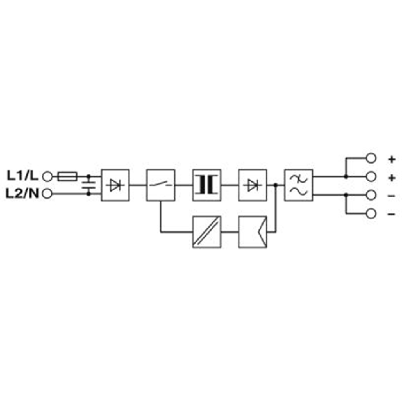 Alim. à découpage 24VDC 2A 90W, 2PH 400VAC-Lire la description