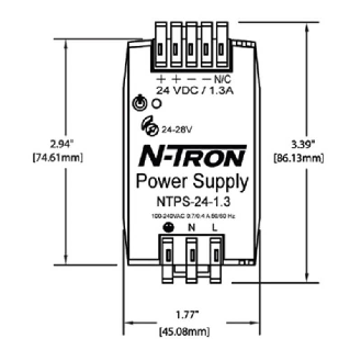 Alimentation 24VDC 1.3A DIN RAIL-Lire la description