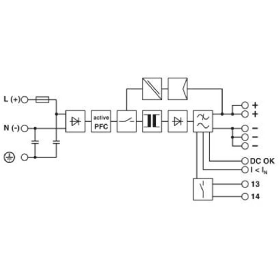 Alim. à découpage 24VDC 20A 480W, 1PH 230VAC Alim. à découpage 24VDC 20A 480W, 1PH 230VAC-Lire la description