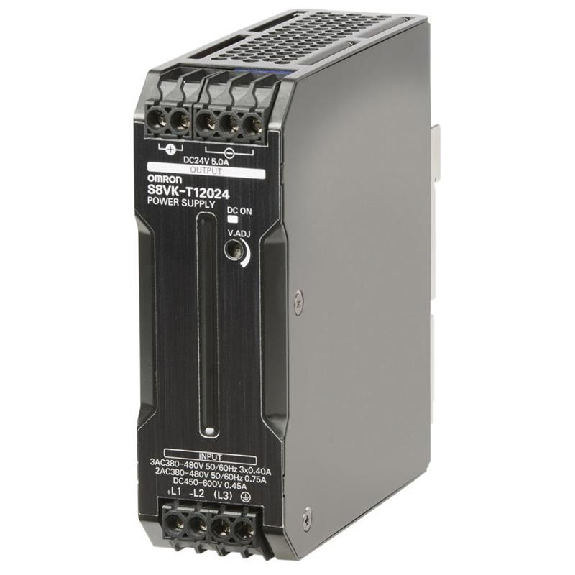 Alim. à découpage 24VDC 5A 120W, 2/3PH 380-480VAC, bornes à vis-Lire la description