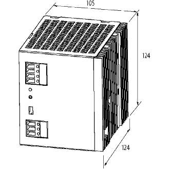 Alim. à découpage 24VDC 20A 480W, 1PH 90-132VAC/173-264VAC-Lire la description