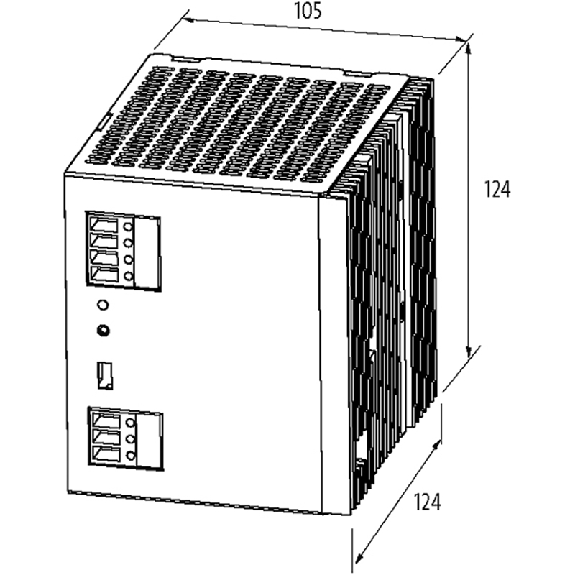 Alim. à découpage 24VDC 20A 480W, 1PH 90-132VAC/173-264VAC-Lire la description
