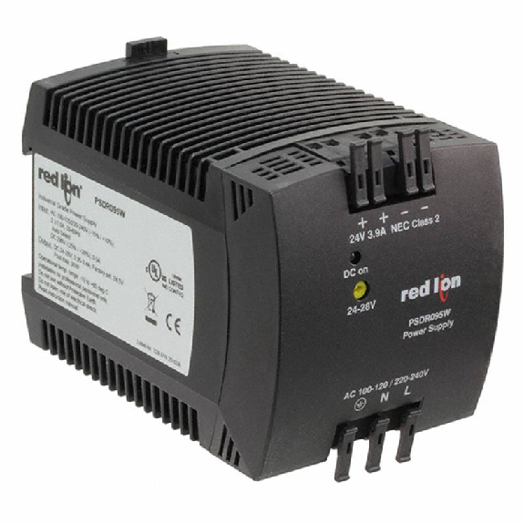 Alim. à découpage 24VDC 4A 96W, 1PH 100-240VAC, rail DIN Alim. à découpage 24VDC 4A 96W, 1PH 100-240VAC, rail DIN-Lire la description