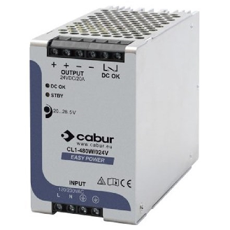 Alim. à découpage 24VDC 20A 480W, 1PH 120-230VAC/100-370VDC-Lire la description