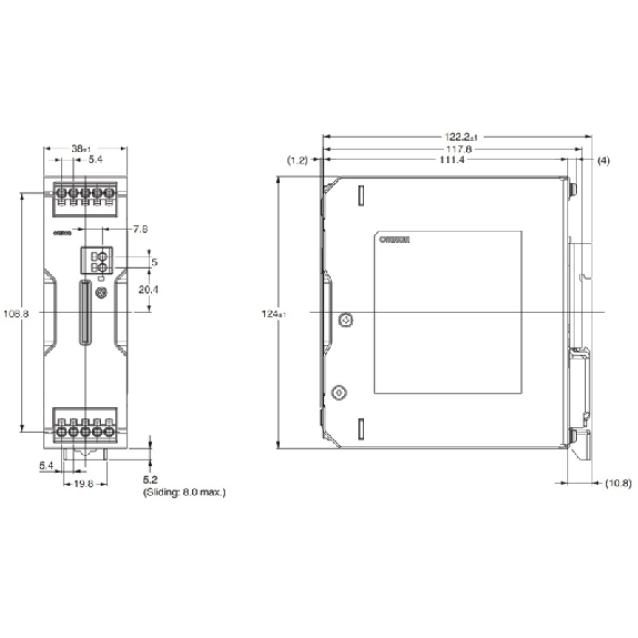 Alim. à découpage 24VDC 10A 240W, 1/2PH 100-240VAC, bornes push-in Alim. à découpage 24VDC 10A 240W, 1/2PH 100-240VAC, bornes push-in-Lire la description