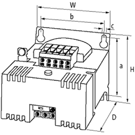 Alim. mono redressée filtrée IN: 115/230 ±10VAC OUT: 24V/2,5ADC-Lire la description