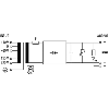 Alim. mono redressée filtrée IN: 115/230 ±10VAC OUT: 24V/2,5ADC