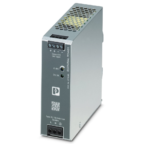 Alim. à découpage 24VDC 5A 120W, 1PH 230VAC-Lire la description