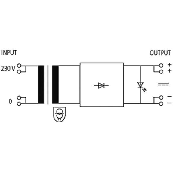 Alim. mono régulée 230VAC / 70mA-24VDC [MKN]-Lire la description