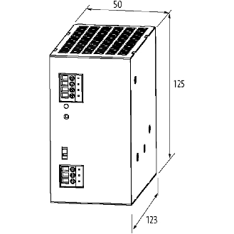 Alim. à découpage 24VDC 5A 120W, 1PH 90-132VAC/173-264VAC-Lire la description