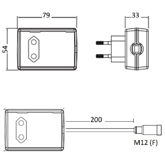 Alim. 100.240VAC/24VDC 18W Alim. 100.240VAC/24VDC 18W-Lire la description