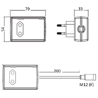 Alim. 100.240VAC/24VDC 18W-Lire la description