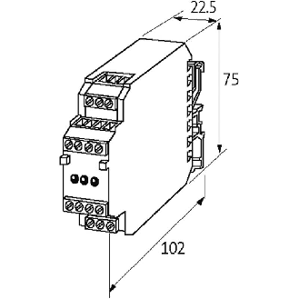 Convertisseur DC/DC entrée 24VDC / sortie ±15VDC ( ±5%) 7W-Lire la description