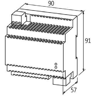 Alim. à découpage 24VDC 4,2A 100W, 1PH 100-240VAC - 120-370VDC-Lire la description