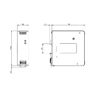 Alim. à découpage 24VDC 5A 120W, 1PH 100-240VAC, bornes à vis-Lire la description